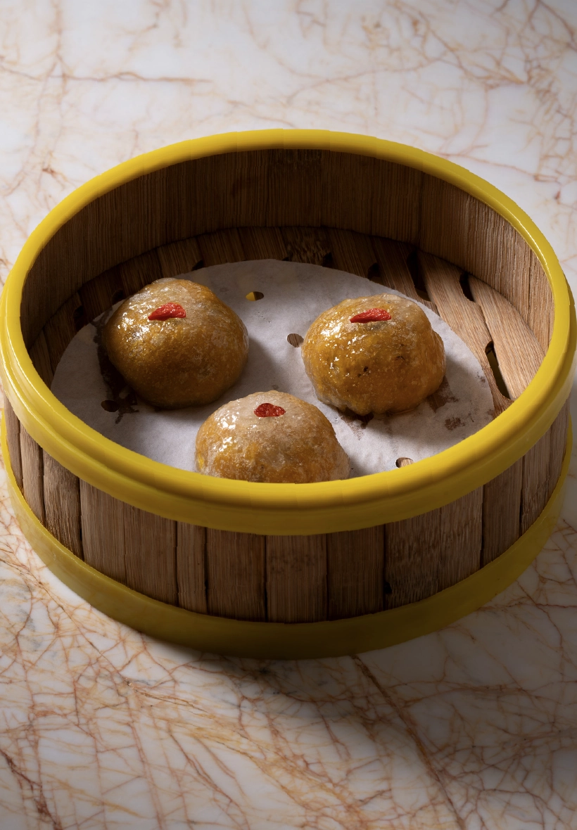 Steamed Crystal Dumpling Stuffed with Pumpkin